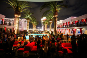 nightclub with outdoor concert